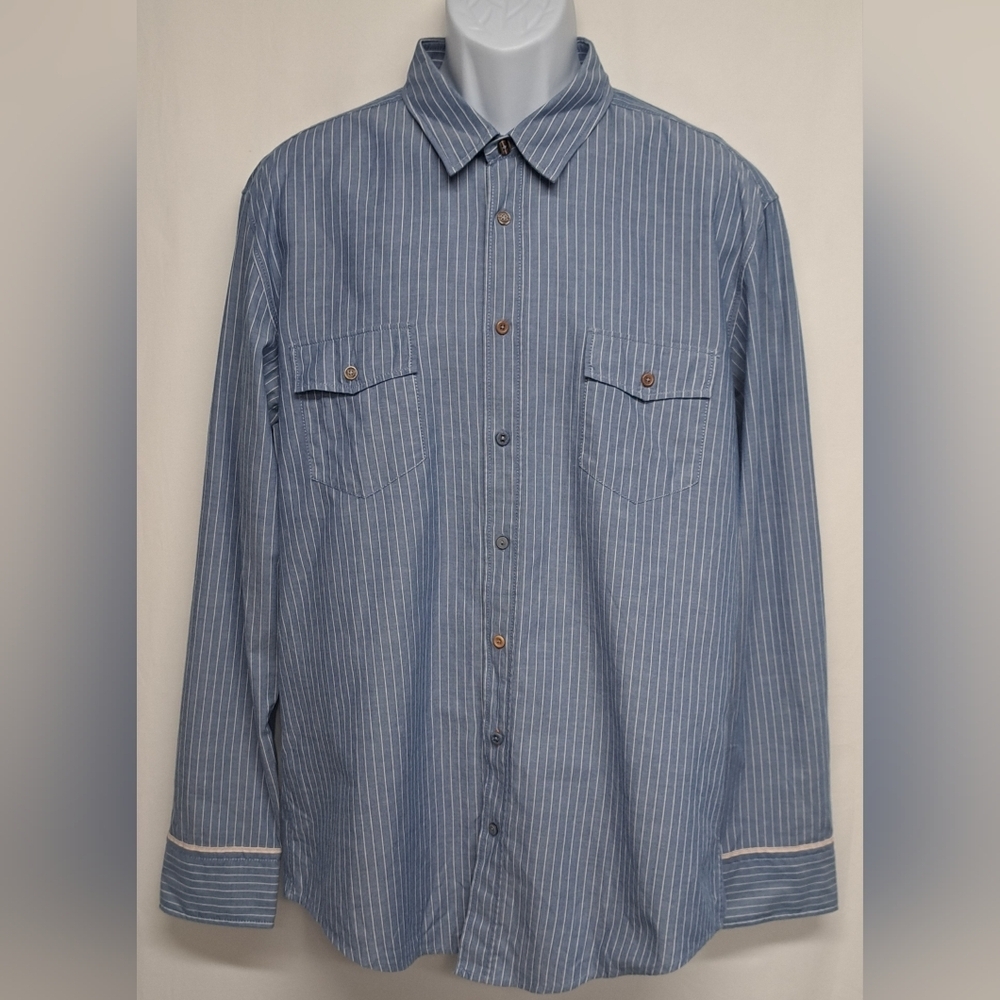 Boss Orange XXL Button Down Shirt Long Sleeve Front Pockets Button Mix